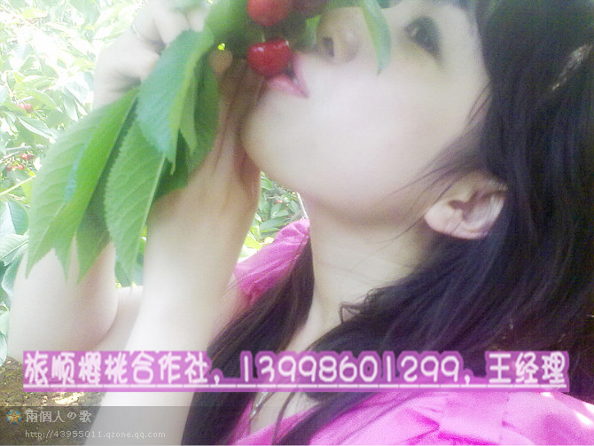 美女与樱桃